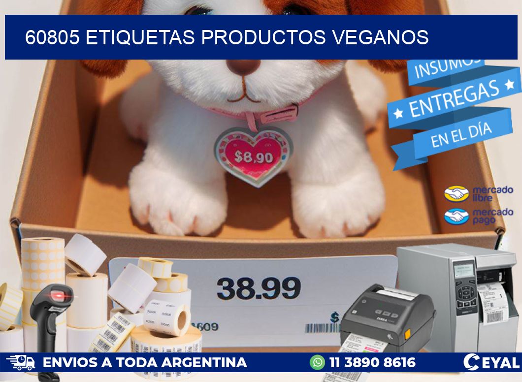 60805 Etiquetas productos veganos