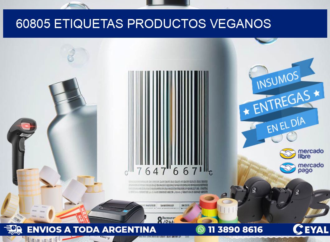 60805 Etiquetas productos veganos