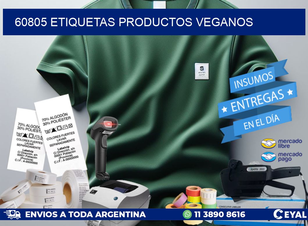60805 Etiquetas productos veganos