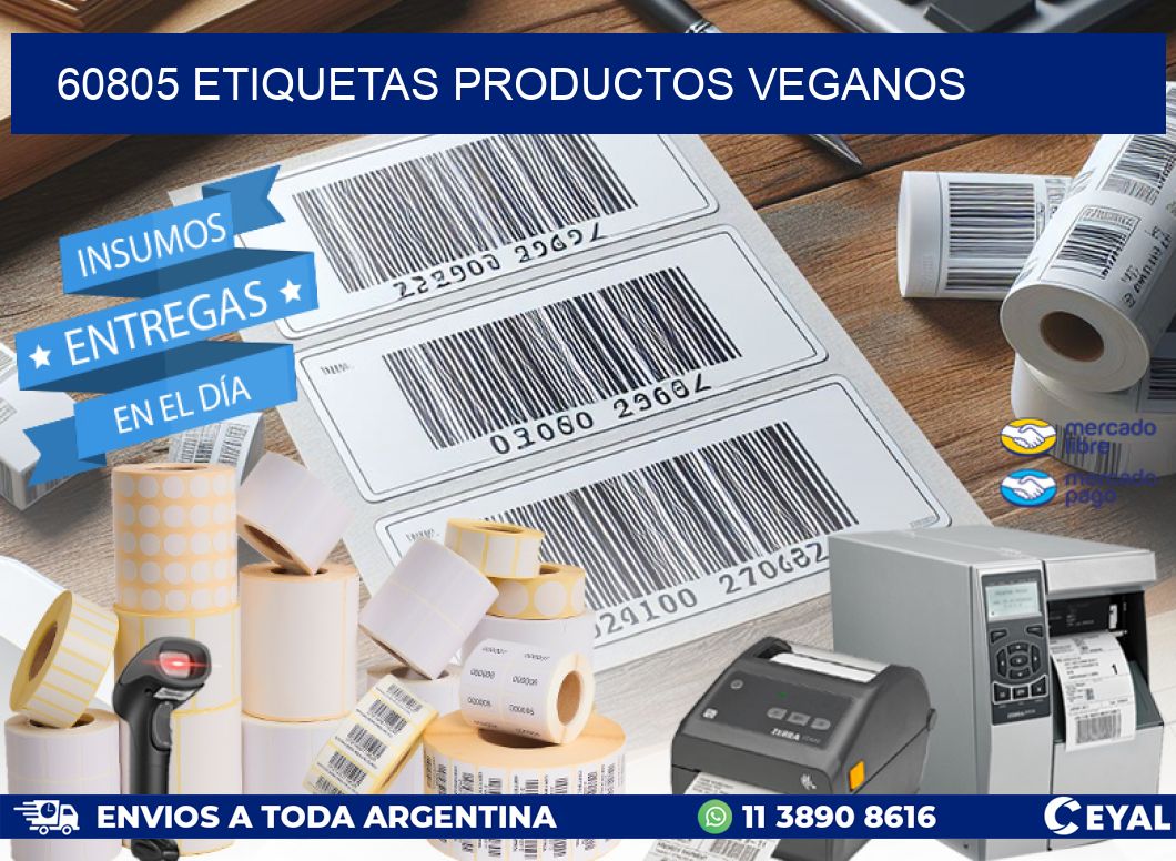 60805 Etiquetas productos veganos