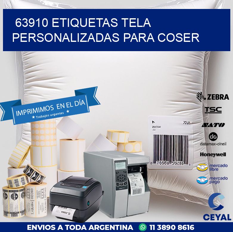 63910 ETIQUETAS TELA PERSONALIZADAS PARA COSER
