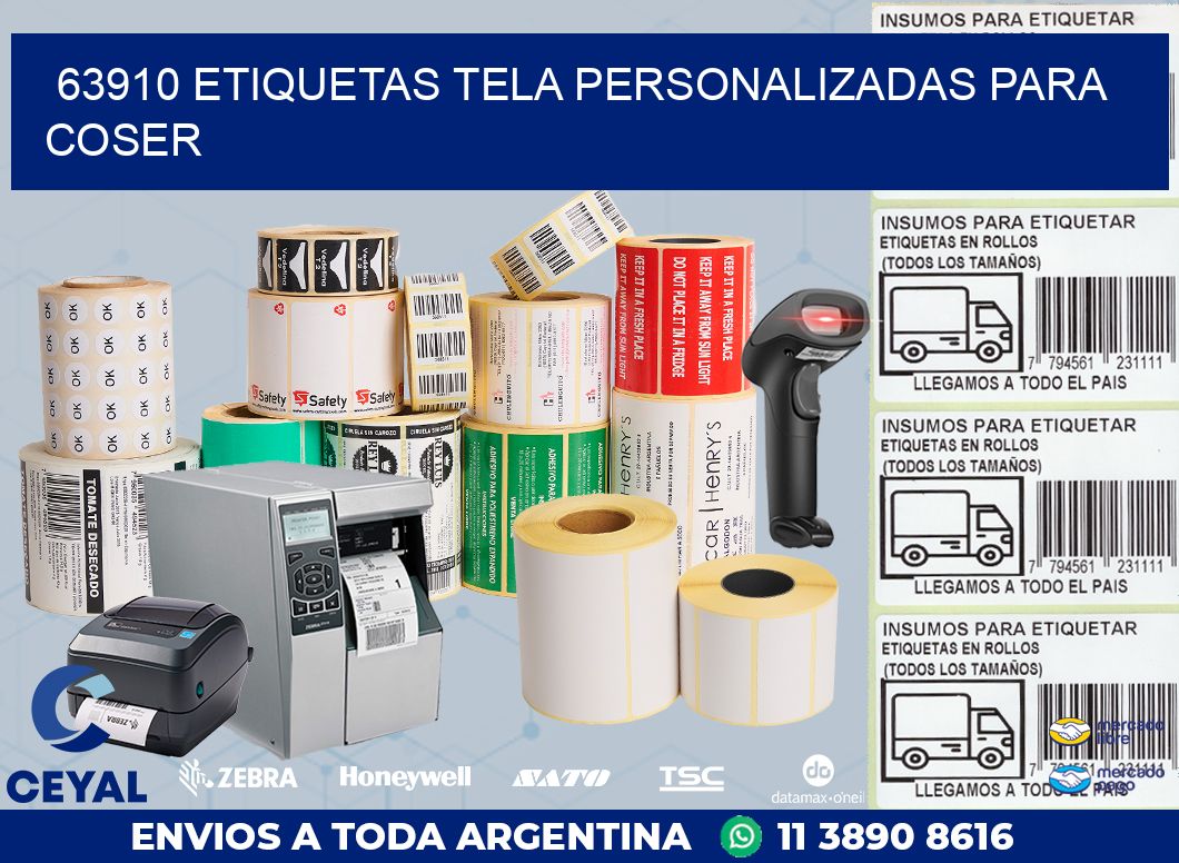 63910 ETIQUETAS TELA PERSONALIZADAS PARA COSER
