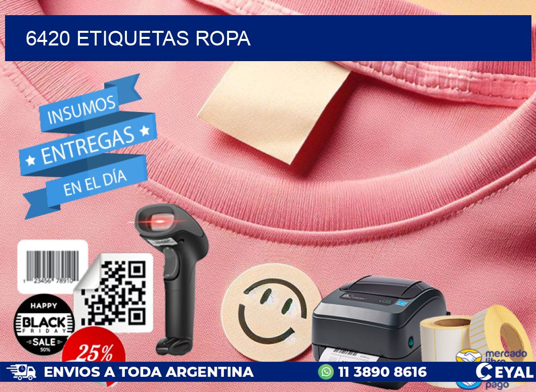 6420 ETIQUETAS ROPA