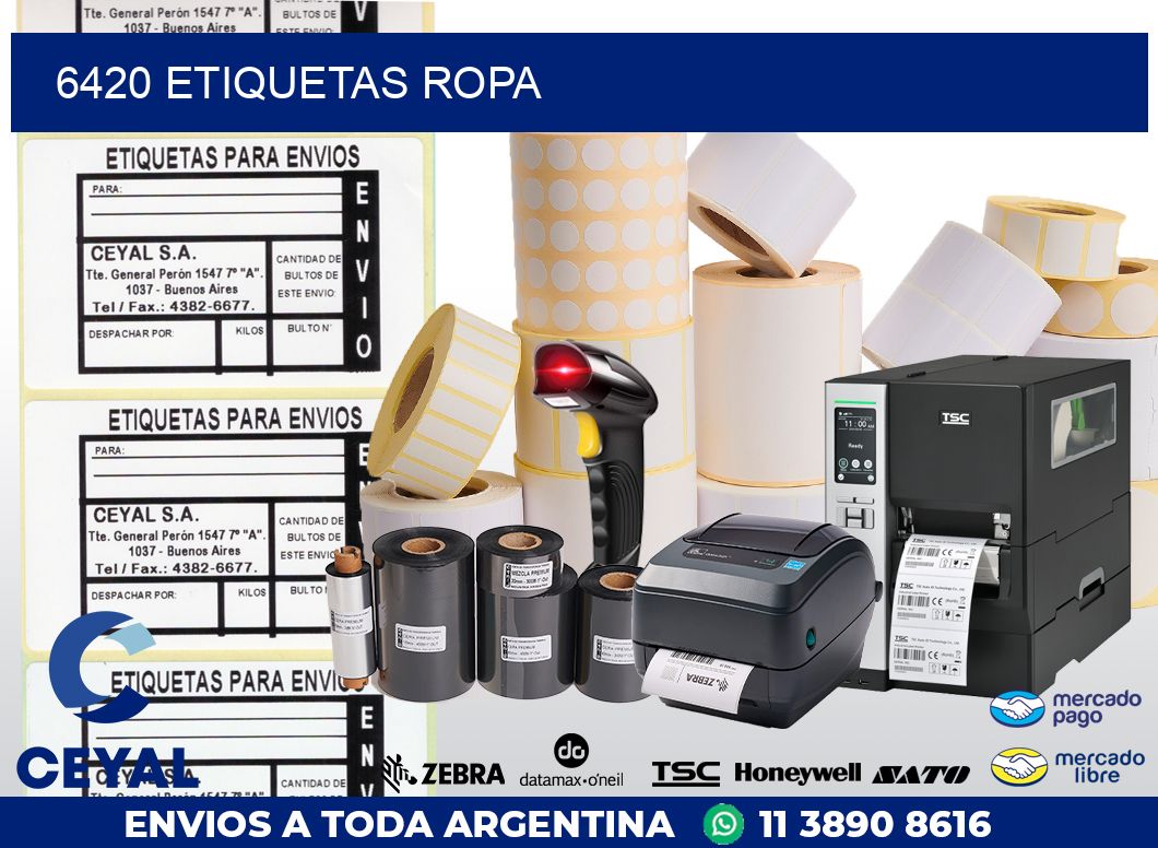 6420 ETIQUETAS ROPA