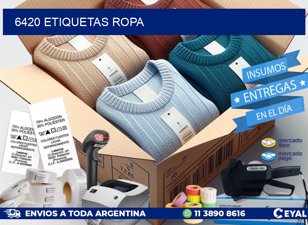 6420 ETIQUETAS ROPA