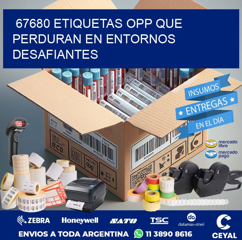 67680 ETIQUETAS OPP QUE PERDURAN EN ENTORNOS DESAFIANTES