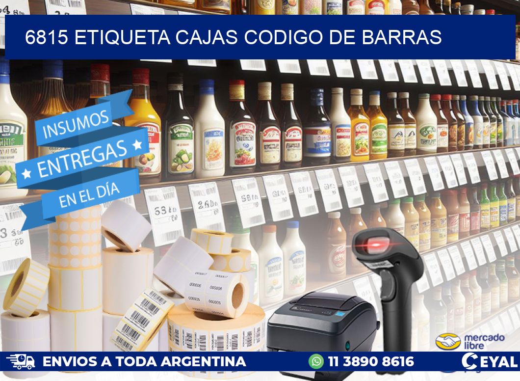 6815 etiqueta cajas codigo de barras