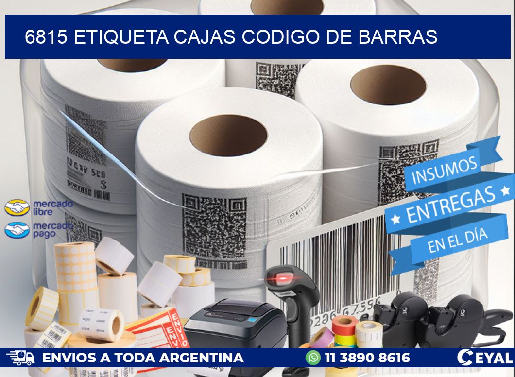 6815 etiqueta cajas codigo de barras