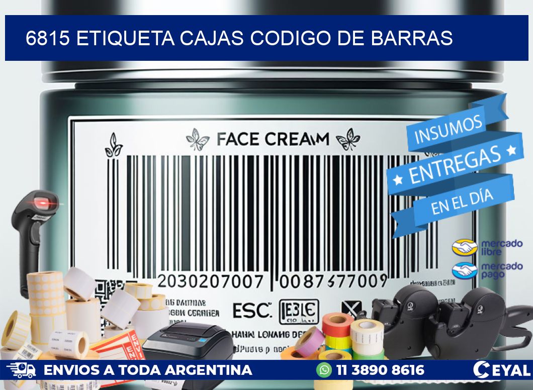 6815 etiqueta cajas codigo de barras