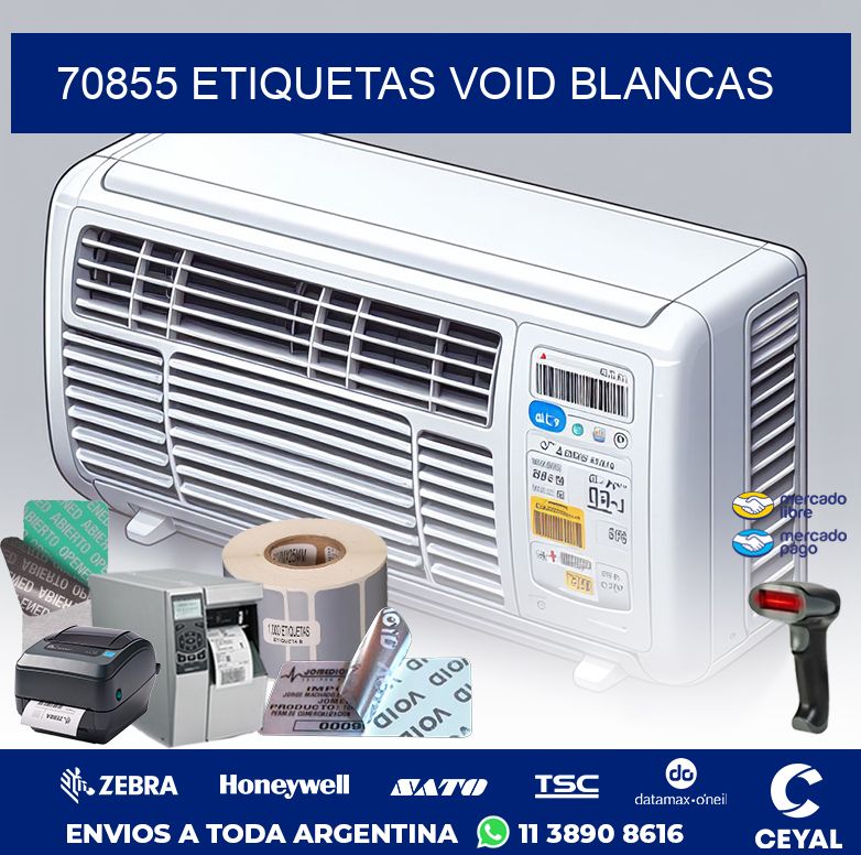 70855 ETIQUETAS VOID BLANCAS