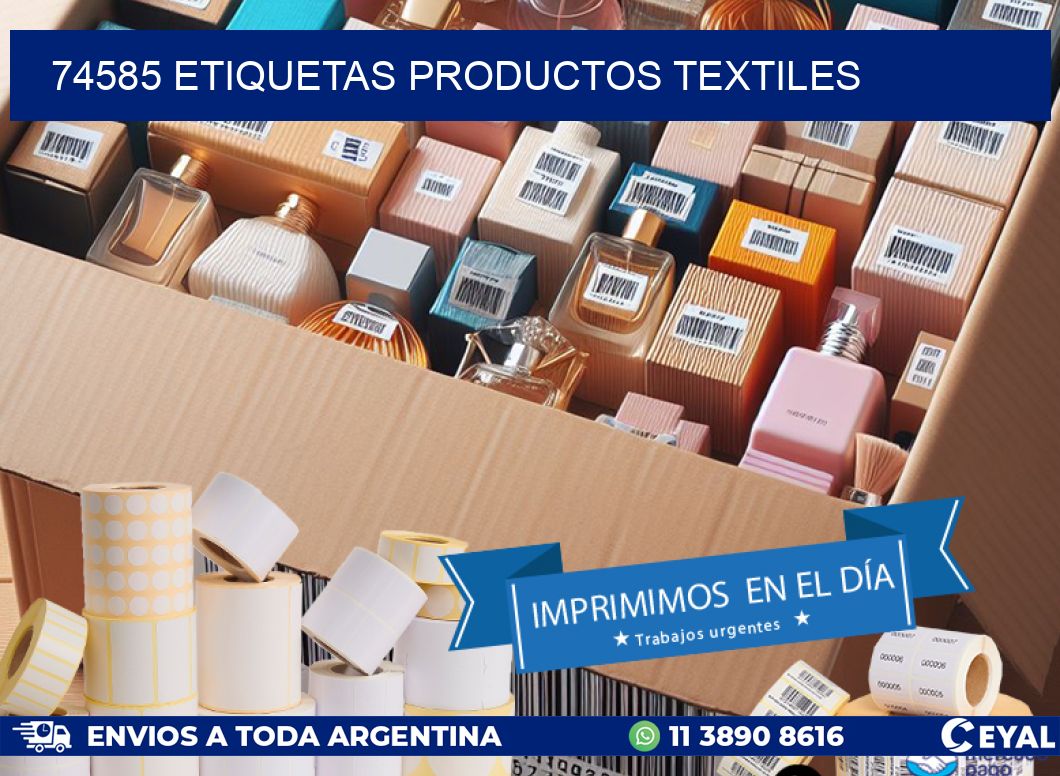 74585 ETIQUETAS PRODUCTOS TEXTILES