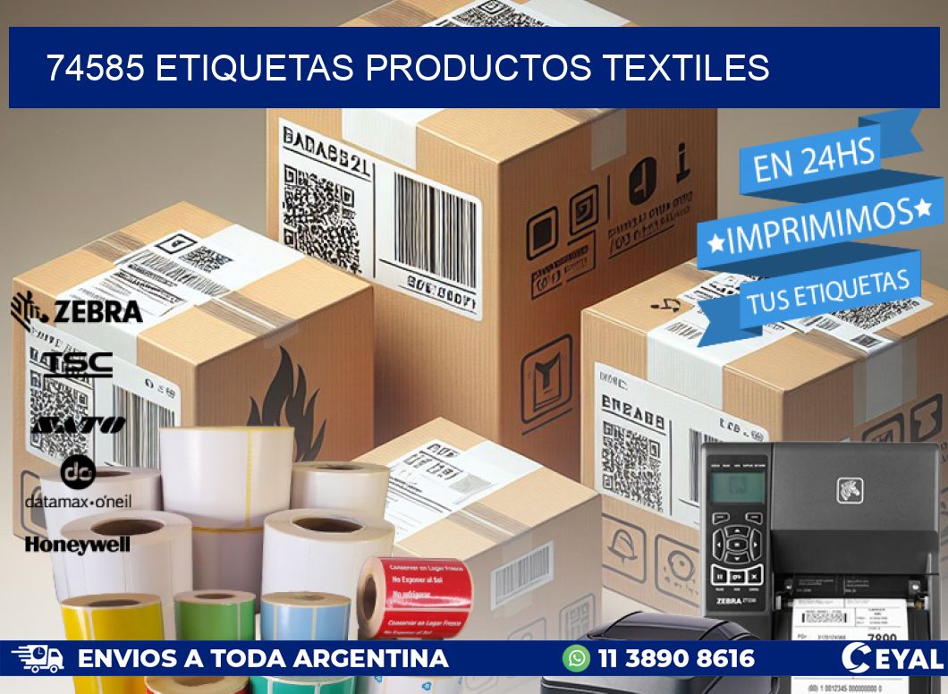 74585 ETIQUETAS PRODUCTOS TEXTILES