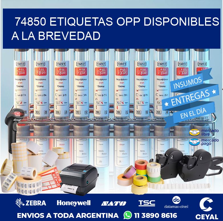 74850 ETIQUETAS OPP DISPONIBLES A LA BREVEDAD