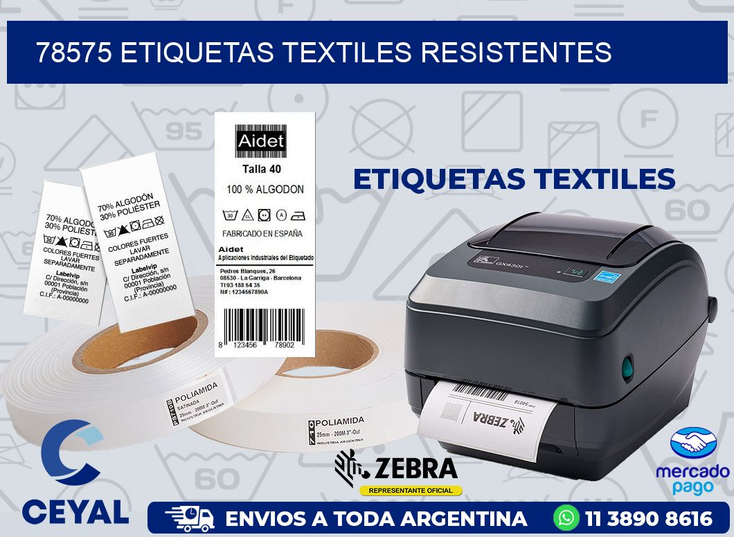 78575 ETIQUETAS TEXTILES RESISTENTES