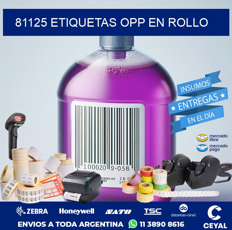 81125 ETIQUETAS OPP EN ROLLO