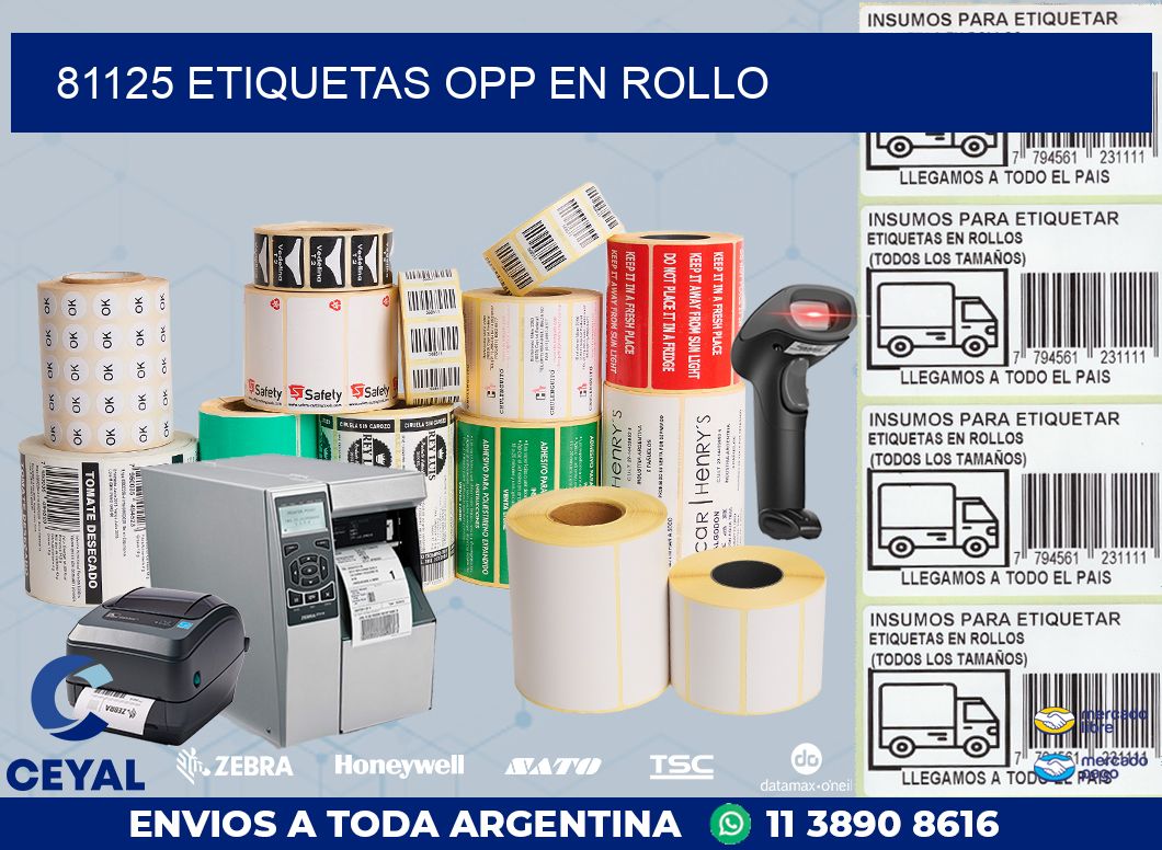 81125 ETIQUETAS OPP EN ROLLO
