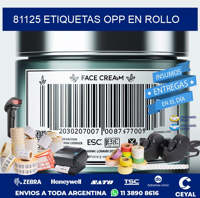 81125 ETIQUETAS OPP EN ROLLO