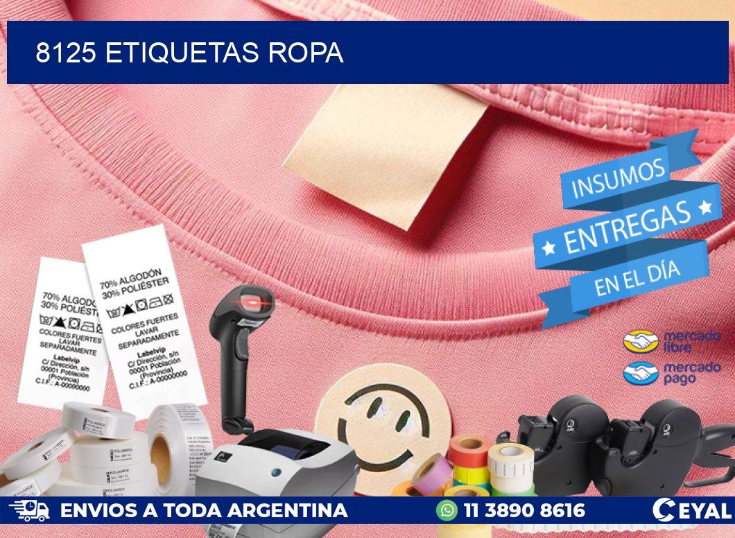 8125 ETIQUETAS ROPA