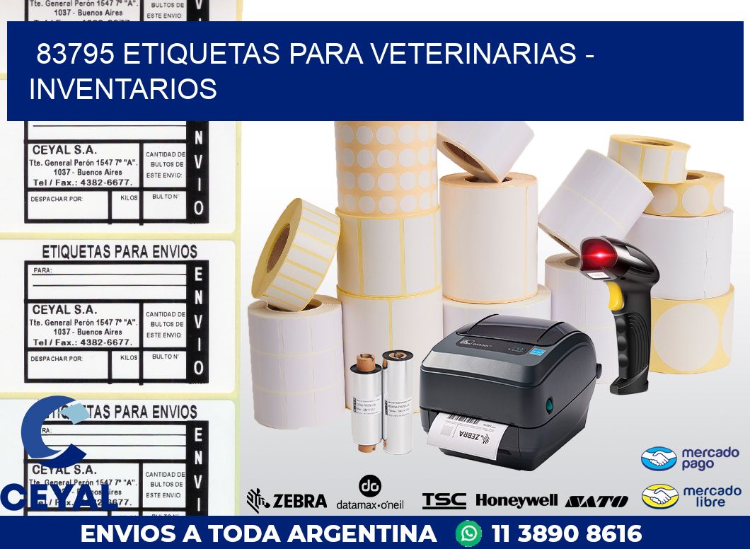 83795 ETIQUETAS PARA VETERINARIAS - INVENTARIOS