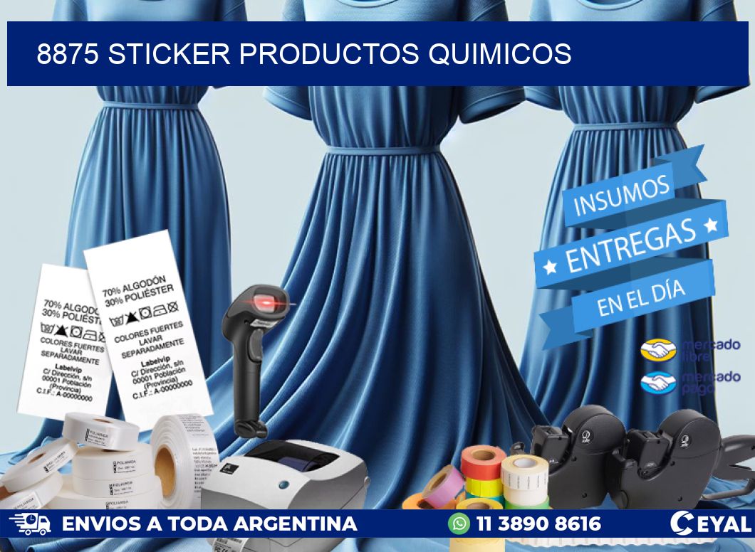 8875 STICKER PRODUCTOS QUIMICOS