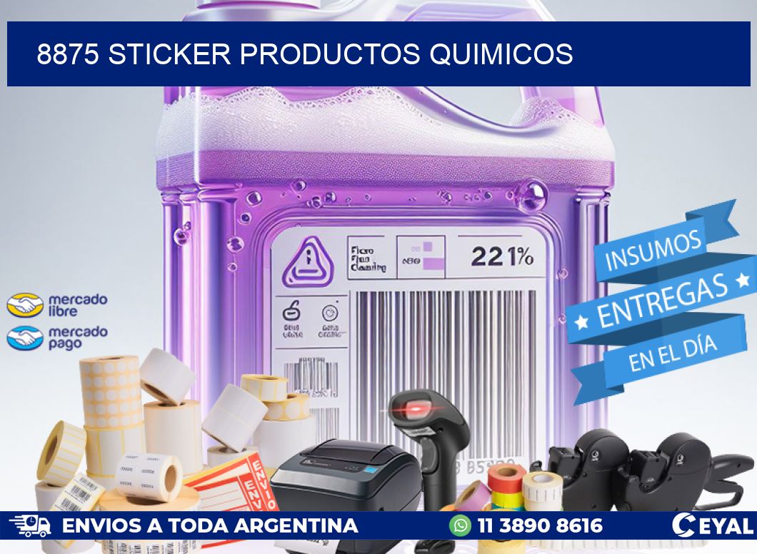 8875 STICKER PRODUCTOS QUIMICOS