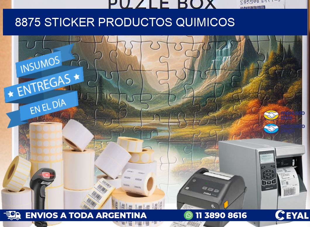 8875 STICKER PRODUCTOS QUIMICOS