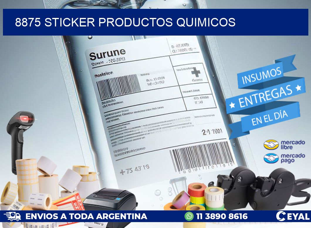 8875 STICKER PRODUCTOS QUIMICOS