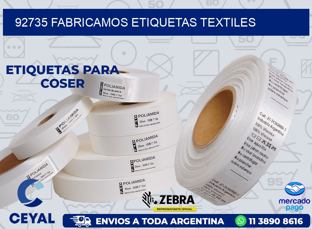 92735 FABRICAMOS ETIQUETAS TEXTILES