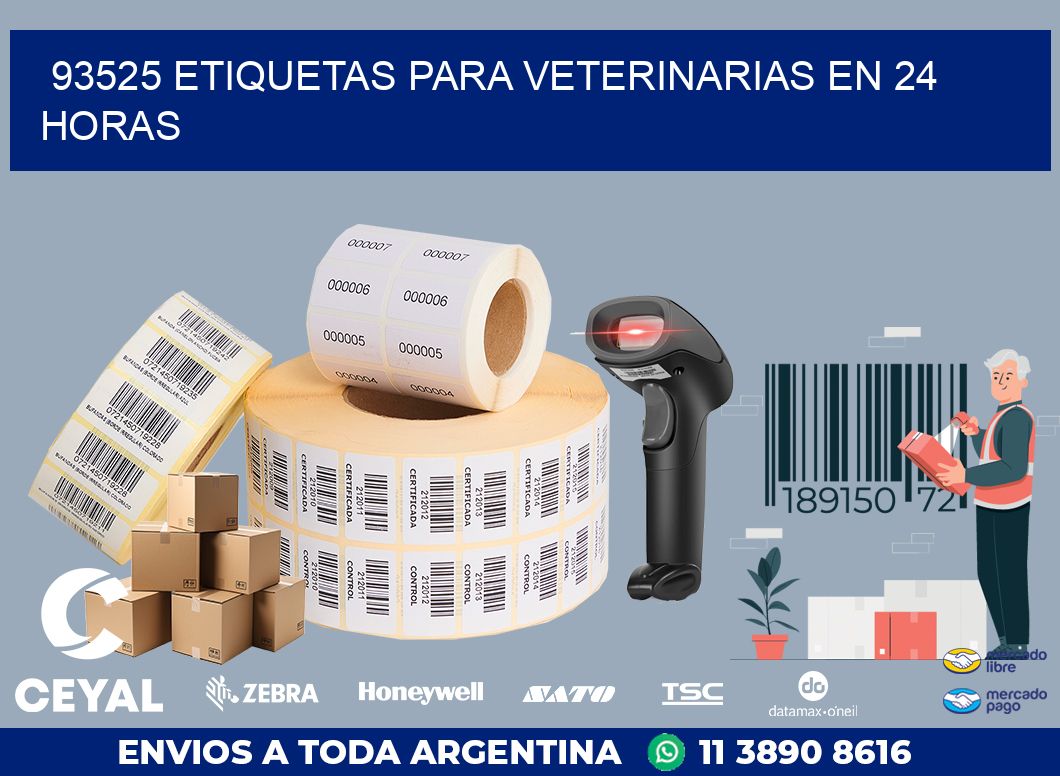 93525 ETIQUETAS PARA VETERINARIAS EN 24 HORAS