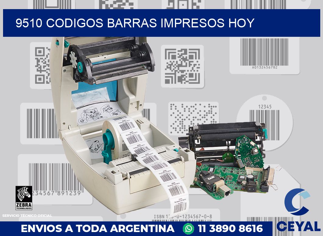 9510 CODIGOS BARRAS IMPRESOS HOY