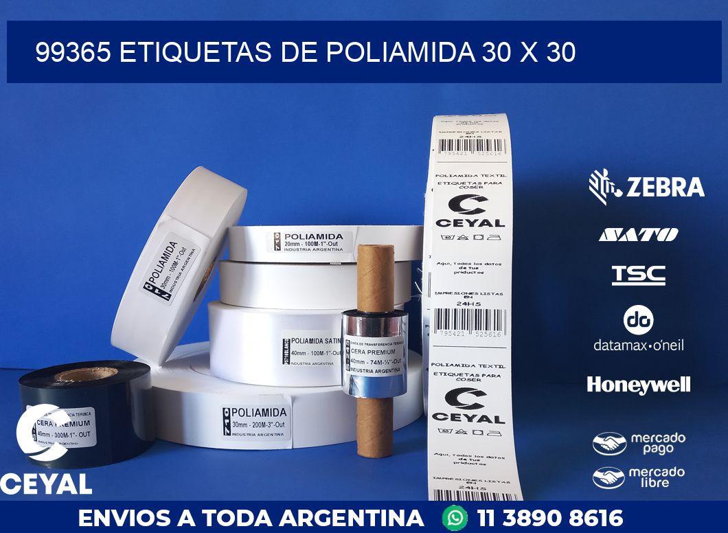 99365 ETIQUETAS DE POLIAMIDA 30 X 30