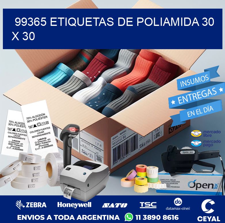 99365 ETIQUETAS DE POLIAMIDA 30 X 30