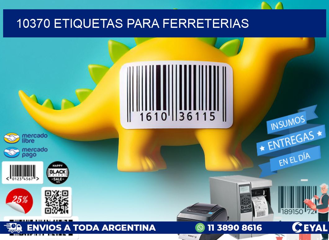 10370 ETIQUETAS PARA FERRETERIAS