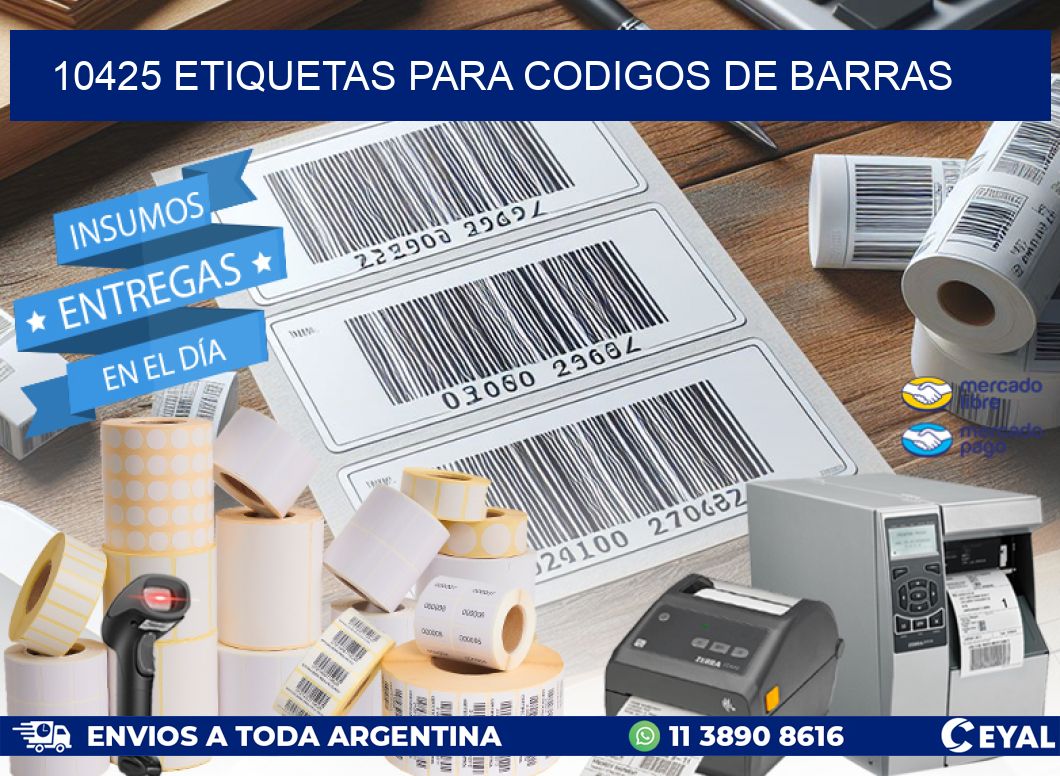 10425 ETIQUETAS PARA CODIGOS DE BARRAS