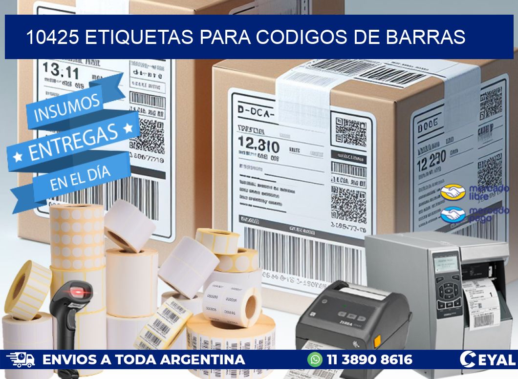 10425 ETIQUETAS PARA CODIGOS DE BARRAS