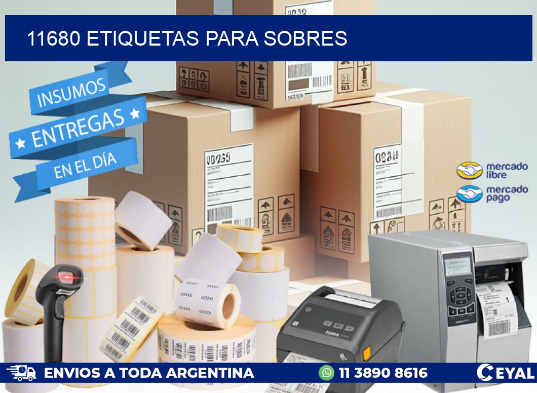 11680 ETIQUETAS PARA SOBRES