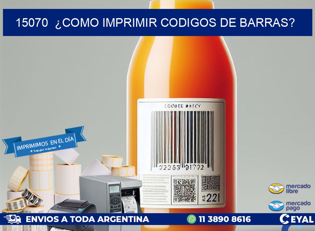 15070  ¿COMO IMPRIMIR CODIGOS DE BARRAS?