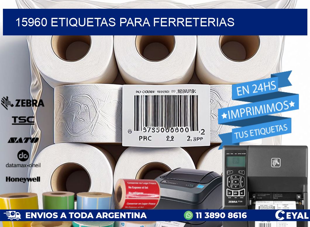 15960 ETIQUETAS PARA FERRETERIAS