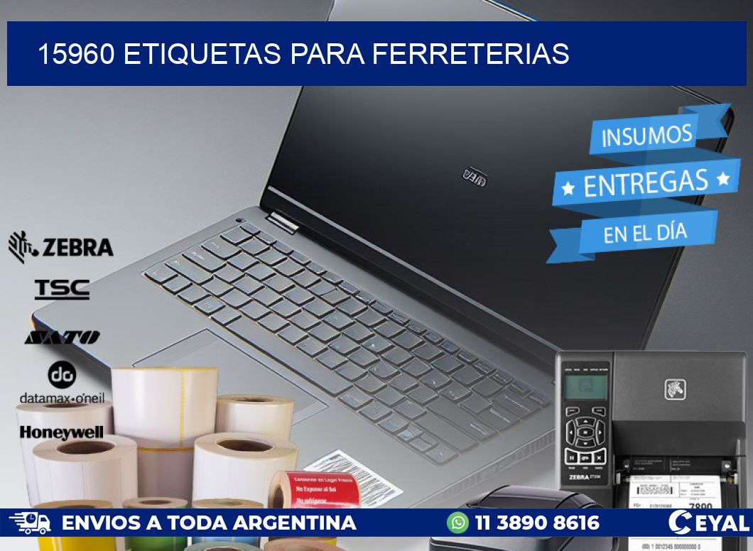 15960 ETIQUETAS PARA FERRETERIAS