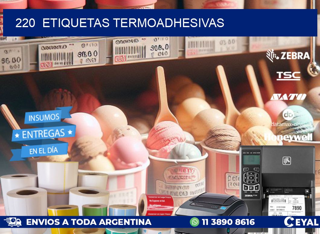 220  ETIQUETAS TERMOADHESIVAS