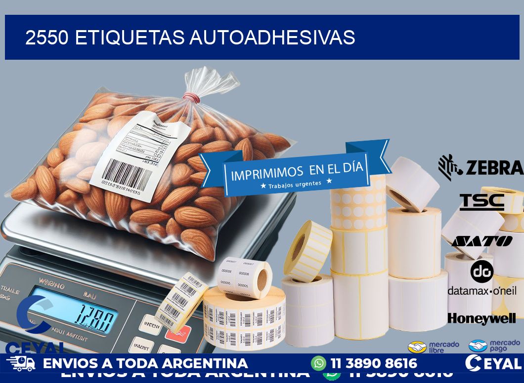 2550 ETIQUETAS AUTOADHESIVAS