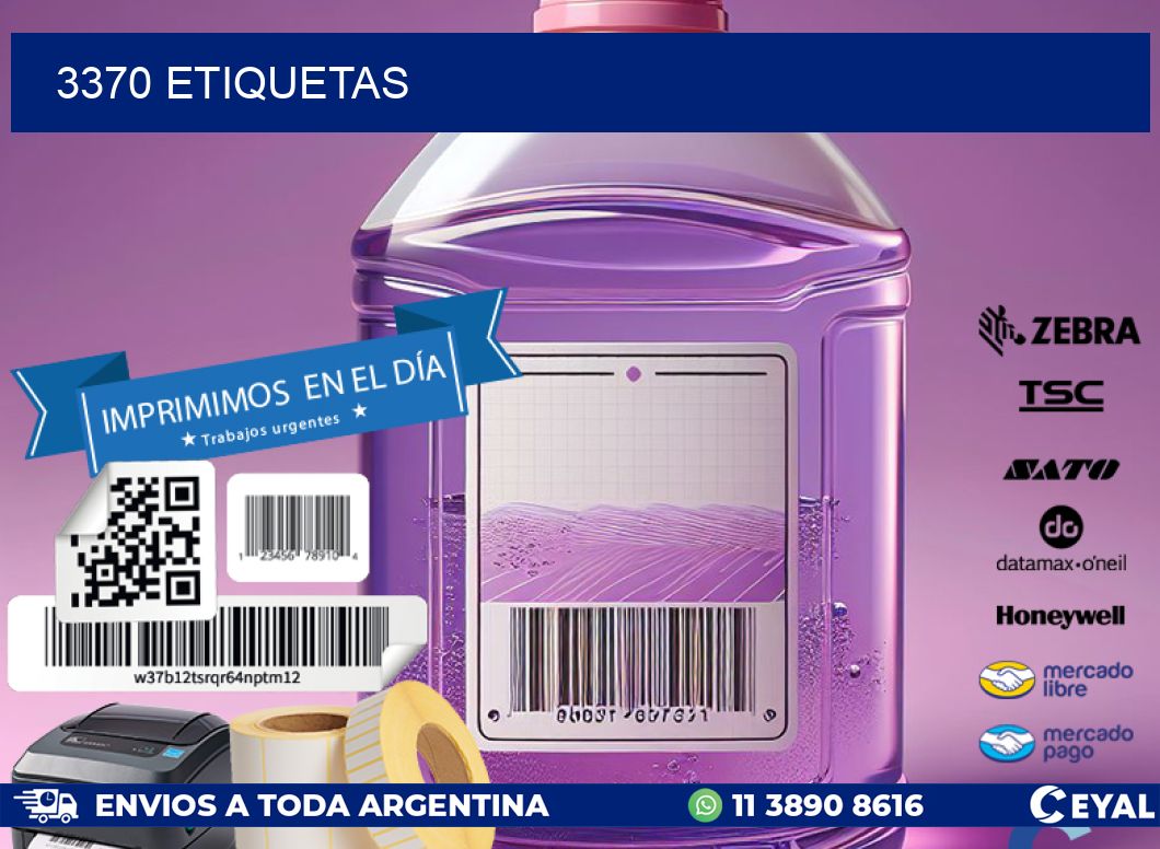 3370 ETIQUETAS