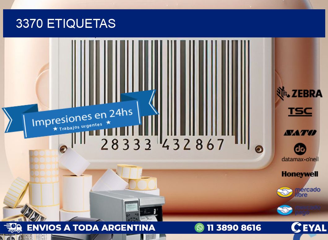 3370 ETIQUETAS