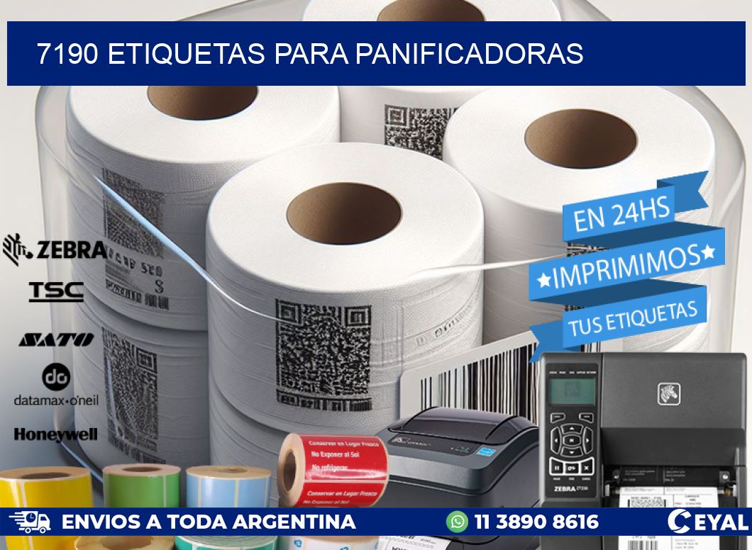 7190 ETIQUETAS PARA PANIFICADORAS