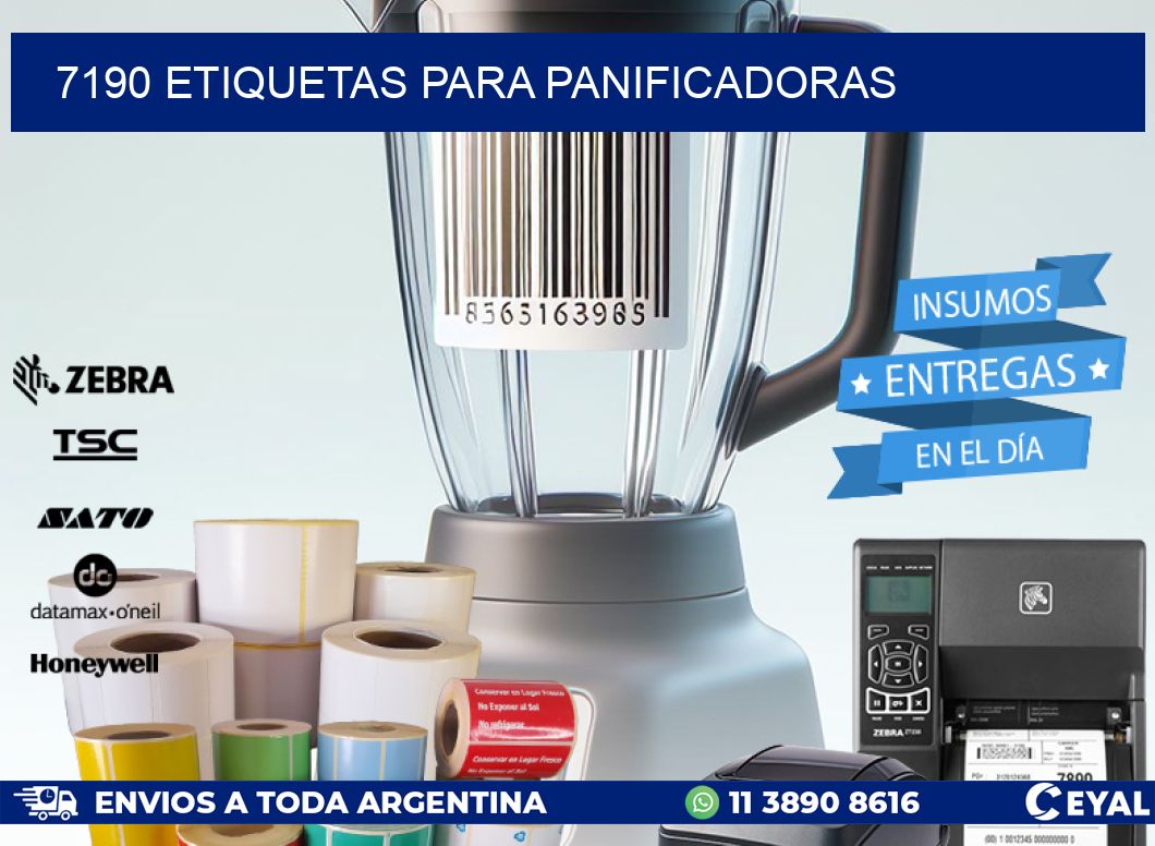 7190 ETIQUETAS PARA PANIFICADORAS