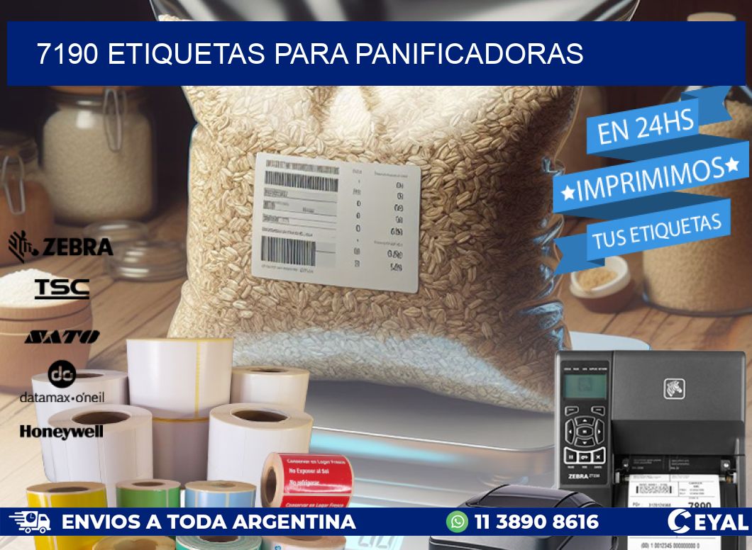 7190 ETIQUETAS PARA PANIFICADORAS