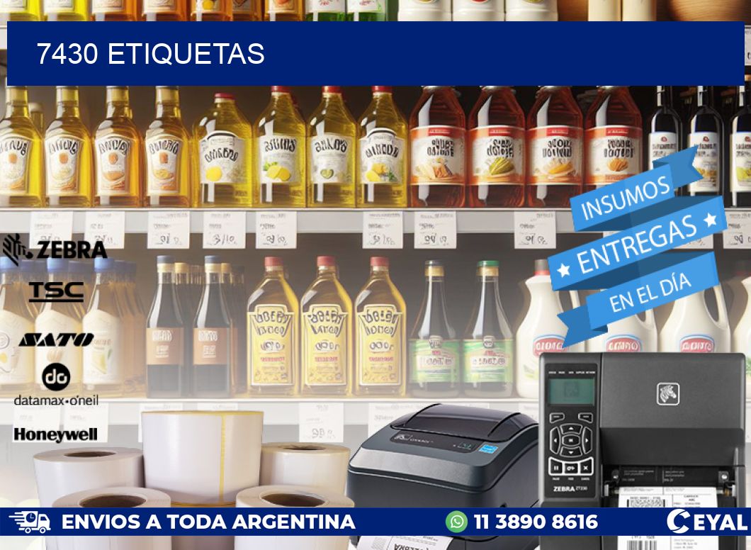 7430 ETIQUETAS