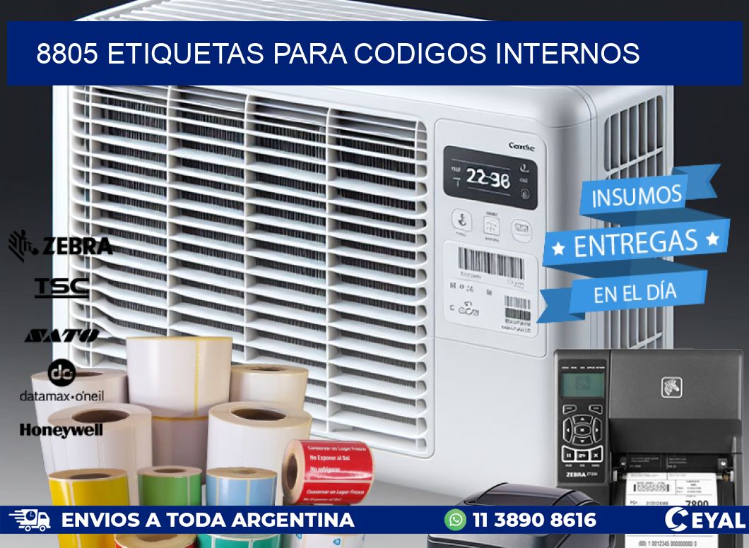 8805 ETIQUETAS PARA CODIGOS INTERNOS