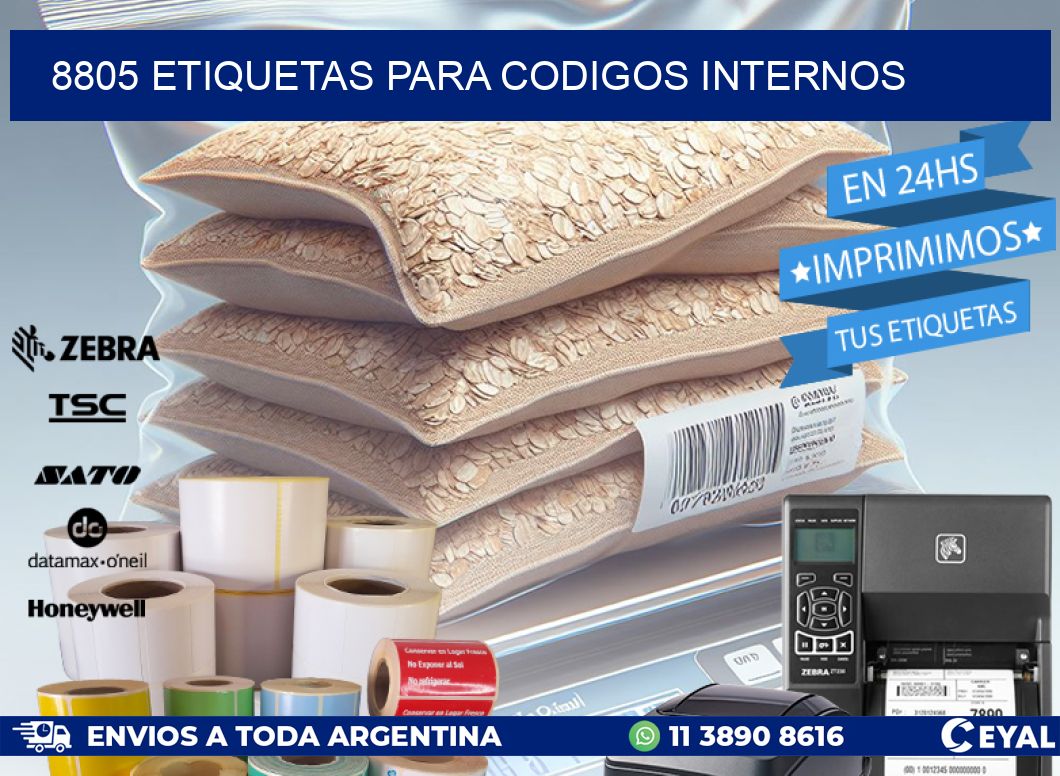 8805 ETIQUETAS PARA CODIGOS INTERNOS