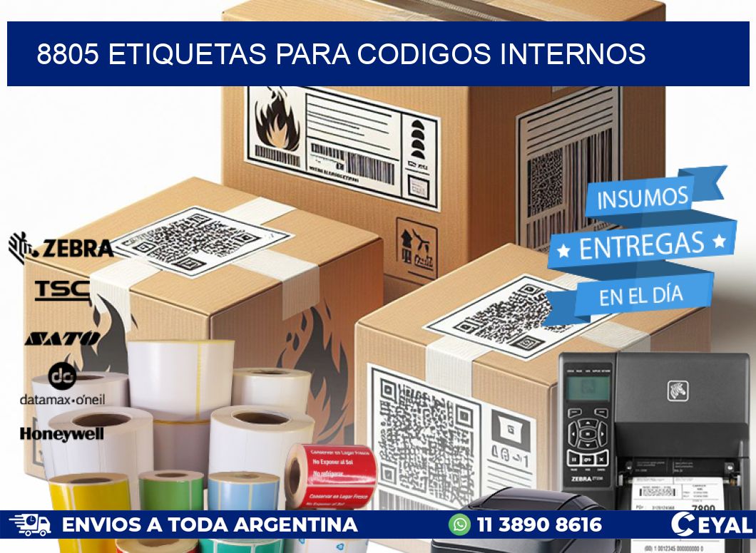 8805 ETIQUETAS PARA CODIGOS INTERNOS